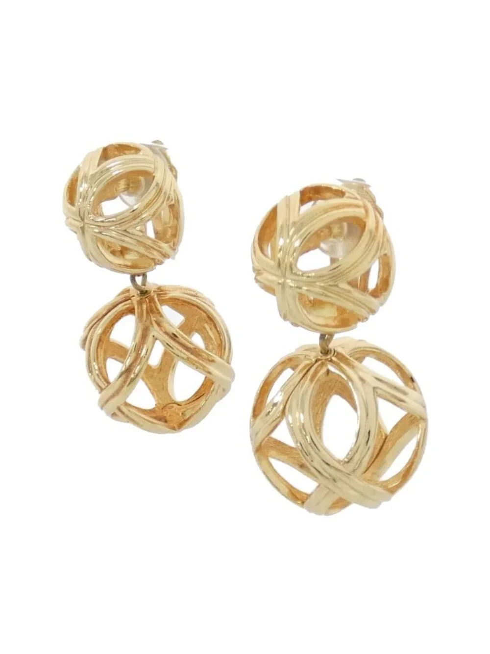 Dior Vintage Earrings Gold